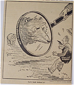 Political Cartoon - March 18, 1946 Anti-russian Prop