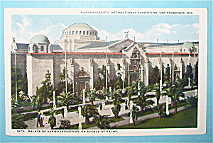 Palace Of Varied Industries Postcard (Pan Pac Expo)