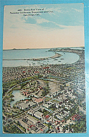 Bird's Eye View Of Panama Calif Exposition Postcard