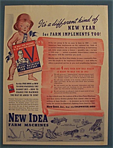 Vintage Ad: 1943 New Idea Farm Machines