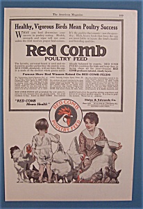Vintage Ad: 1916 Red Comb Poultry Feed