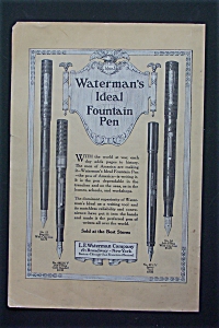 1917 Waterman Ideal Fountain Pen With 4 Different Types