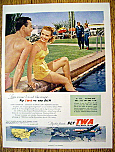 Vintage Ad: 1954 Twa Airlines