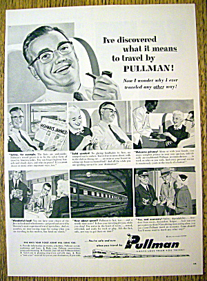 1955 Pullman With Man Relaxing On The Train