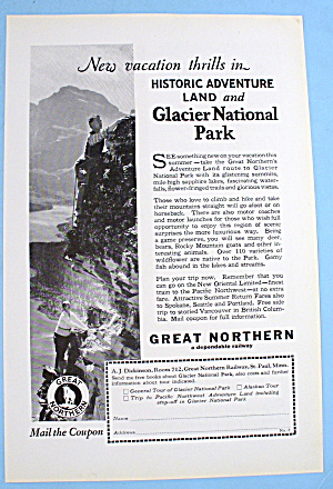 1927 Great Northern With Glacier National Park