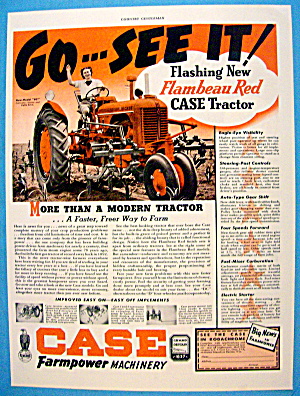 1939 Case Farmpower W/ Red Tractor