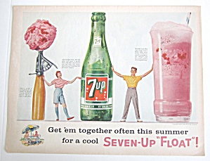 1958 7up With Seven Up Float