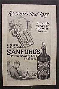 1920 Sanford's Premium Writing Fluid