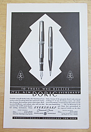 1931 Eversharp Pens & Pencils With The New Doric