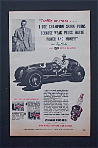 1954 Champion Spark Plugs With Sam Hanks