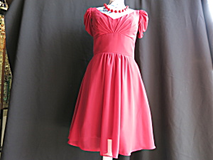 Womens Vintage Light In The Box Red Dress Size 6 Casual