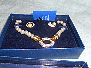 Personal Accents Faux Pearl Necklace/earrings