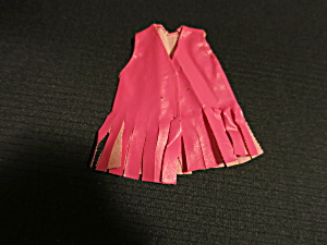 Vintage Barbie Clone Hong Kong Pink Vest Tassels Missing Buttons