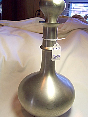 Leonard Pewter Decanter With Stopper England