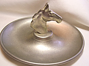 Woodbury Pewter Horse Head Trinket Tray