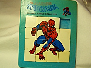Spiderman Marvel 1978 Plastic Slide Puzzle