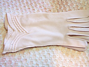 Vintage Gloves Pink Soft Unmarked