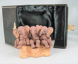 Country Artists Stratford Collection Mini Elephant Trio