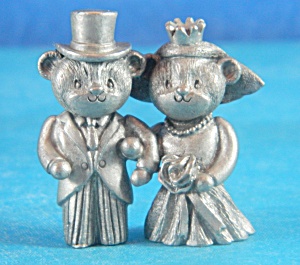 Bear Bride And Groom Spoontiques Pewter Mini