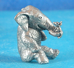 Elephant Pewter Image Miniature