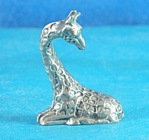 Giraffe Pewter Image Miniature