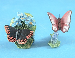 Butterflies Pewter Image Miniature