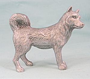 Rawcliffe Miniature Pewter Husky Dog