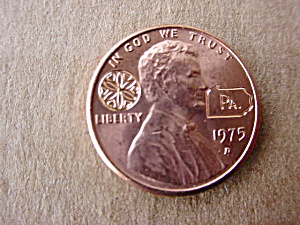 (50) 1975 Pennsylvania Souvenir Pennies
