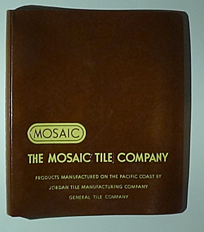 1951 Mosaic Tile Company Catalog In Binder