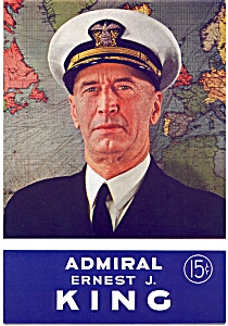 Admiral Ernest J. King Vintage Comic Magazine 1944