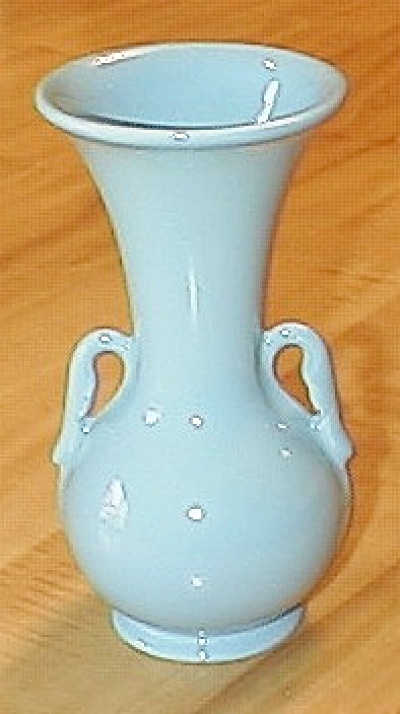 Abingdon Pottery Turquoise Double Handled Vase
