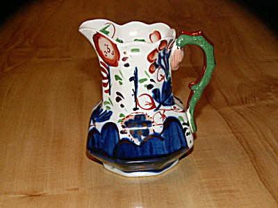 Vivid Vintage Gaudy Welsh Pitcher Old Castle Gray's Pottery England