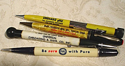 Four Advertising Mechanical Pencils