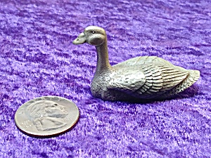 Canadian Goose Pewter Miniature E. F. Giles