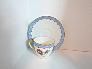 Vintage C. Ahrenfeldt Demitasse Cup & Saucer Set