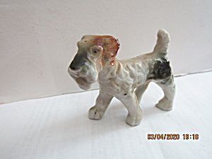 Vintage Porcelain Airedale Terrier Dog Figurine