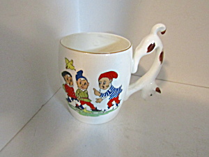 Vintage Nursery Rhyme Child Dog Handled Mug