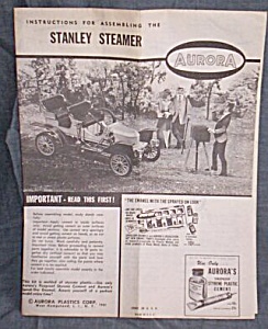 Instruction For Aurora Model Stanley Steamer