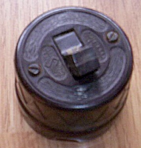 Vintage Bakelite And Porcelain Wall Switch