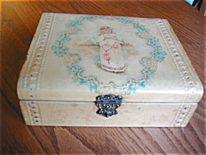 Antique Celluloid Box And Hanky