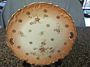 Antique Hand Painted Cake Plate