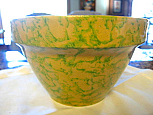 Ransbottom Green Spongeware Bowl