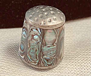 Abalone & Sterling Mexican Thimble