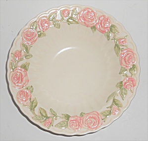 Metlox Pottery Vernon Ware Rose Vegetable Bowl
