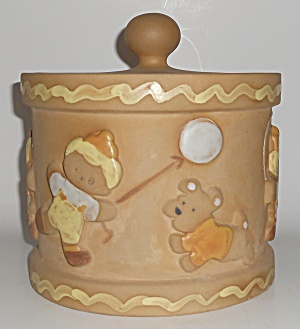 Metlox Pottery Poppy Trail Gingerbread Kids Cookie Jar