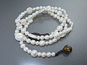 Freshwater Coin Pearls Round Pearl Necklace