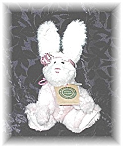 10 Inch Pink & White Boyds Collectible Rabbit