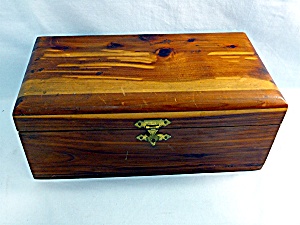 Small Wooden Cedar Trinket Box