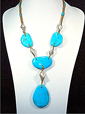 Silver Creations Sleeping Beauty Turquoise Silver Neckl