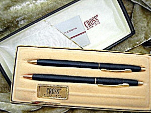 Cross Pen Pencil Set Black Original Box